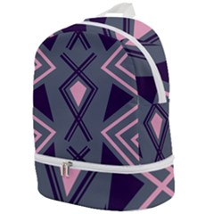 Abstract Pattern Geometric Backgrounds  Zip Bottom Backpack by Eskimos