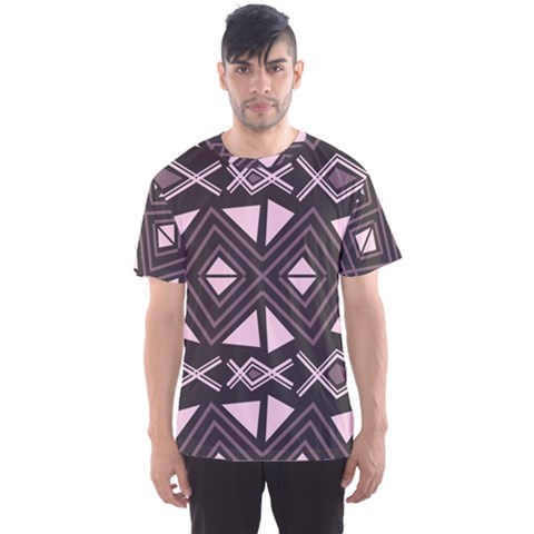 Abstract Pattern Geometric Backgrounds Men s Sport Mesh Tee by Eskimos