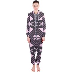 Abstract Pattern Geometric Backgrounds Hooded Jumpsuit (ladies) by Eskimos