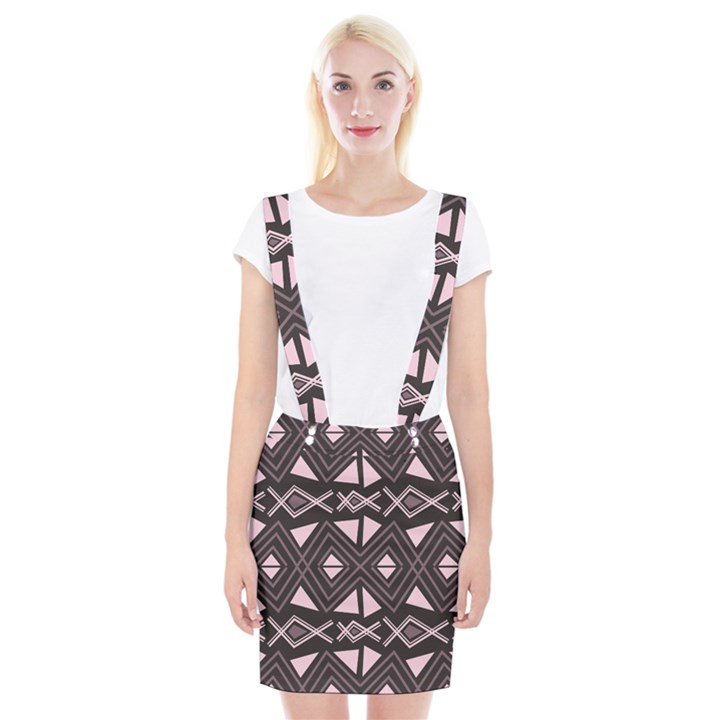 Abstract pattern geometric backgrounds Braces Suspender Skirt