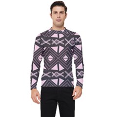 Abstract Pattern Geometric Backgrounds Men s Long Sleeve Rash Guard by Eskimos