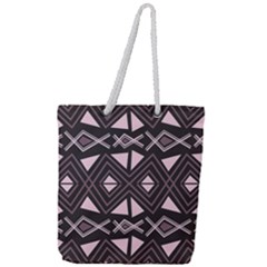 Abstract Pattern Geometric Backgrounds Full Print Rope Handle Tote (large) by Eskimos