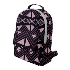 Abstract Pattern Geometric Backgrounds Flap Pocket Backpack (large) by Eskimos