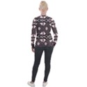 Abstract pattern geometric backgrounds Velvet Zip Up Jacket View2