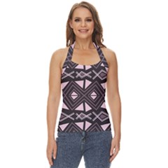 Abstract Pattern Geometric Backgrounds Basic Halter Top by Eskimos