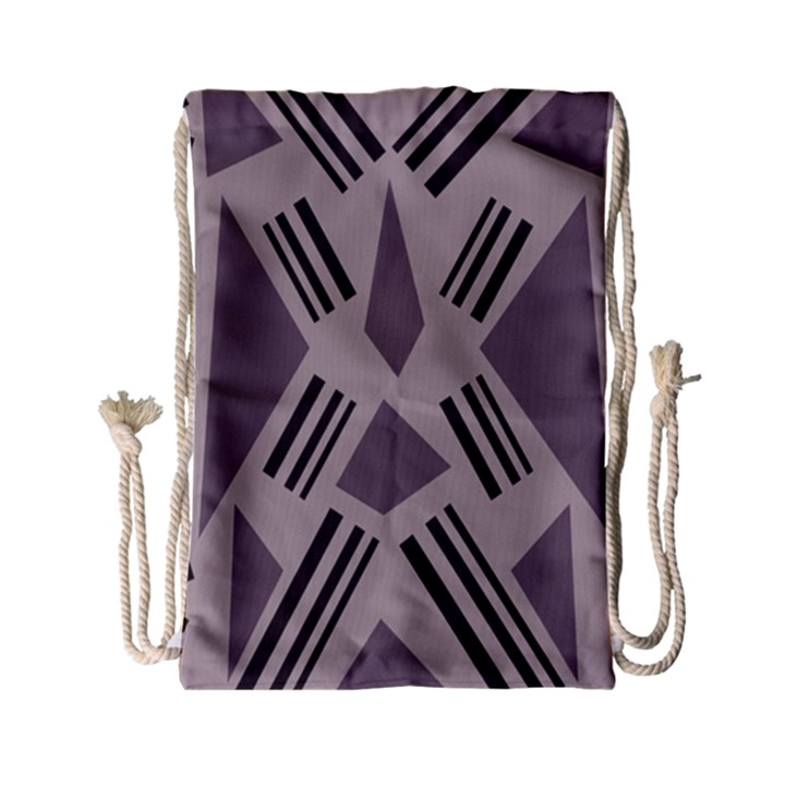 Abstract pattern geometric backgrounds   Drawstring Bag (Small)