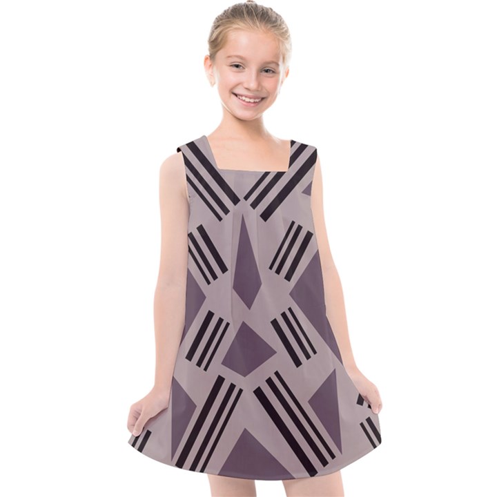 Abstract pattern geometric backgrounds   Kids  Cross Back Dress