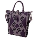 Abstract pattern geometric backgrounds   Buckle Top Tote Bag View1