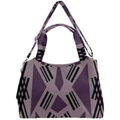 Abstract Pattern Geometric Backgrounds   Double Compartment Shoulder Bag by Eskimos