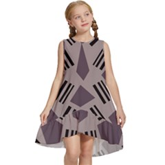 Abstract Pattern Geometric Backgrounds   Kids  Frill Swing Dress by Eskimos