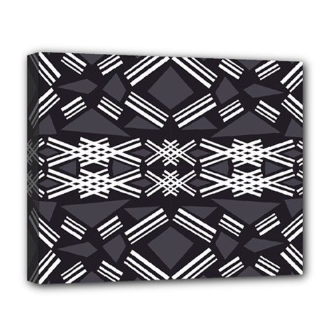 Abstract Pattern Geometric Backgrounds  Deluxe Canvas 20  X 16  (stretched) by Eskimos