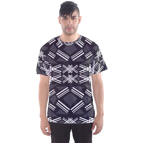 Abstract Pattern Geometric Backgrounds  Men s Sport Mesh Tee by Eskimos