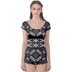 Abstract Pattern Geometric Backgrounds  Boyleg Leotard  by Eskimos