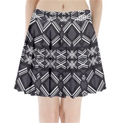 Abstract Pattern Geometric Backgrounds  Pleated Mini Skirt by Eskimos