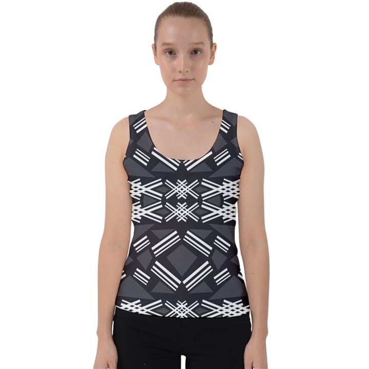 Abstract pattern geometric backgrounds  Velvet Tank Top