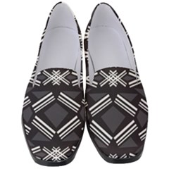 Abstract Pattern Geometric Backgrounds  Women s Classic Loafer Heels by Eskimos