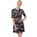 Abstract pattern geometric backgrounds  Belted Shirt Dress View1