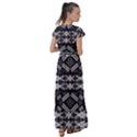 Abstract pattern geometric backgrounds  Flutter Sleeve Maxi Dress View2