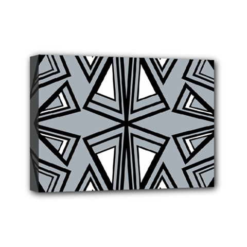 Abstract Pattern Geometric Backgrounds   Mini Canvas 7  X 5  (stretched) by Eskimos