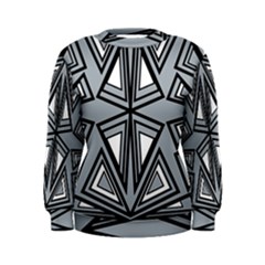 Abstract Pattern Geometric Backgrounds   Women s Sweatshirt by Eskimos