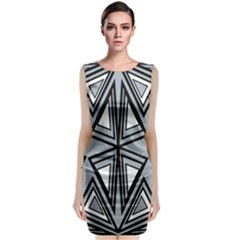 Abstract Pattern Geometric Backgrounds   Sleeveless Velvet Midi Dress by Eskimos