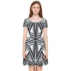 Abstract Pattern Geometric Backgrounds   Inside Out Cap Sleeve Dress by Eskimos