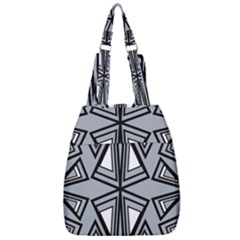 Abstract Pattern Geometric Backgrounds   Center Zip Backpack by Eskimos