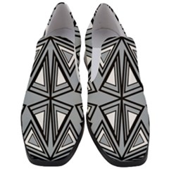 Abstract Pattern Geometric Backgrounds   Women Slip On Heel Loafers by Eskimos