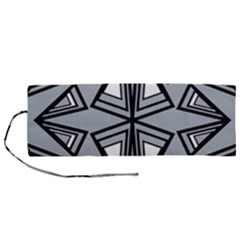 Abstract Pattern Geometric Backgrounds   Roll Up Canvas Pencil Holder (m) by Eskimos