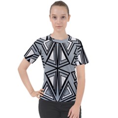 Abstract Pattern Geometric Backgrounds   Women s Sport Raglan Tee