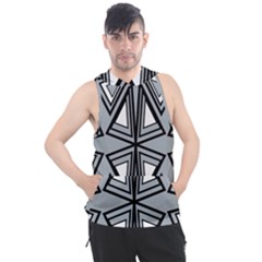 Abstract Pattern Geometric Backgrounds   Men s Sleeveless Hoodie by Eskimos