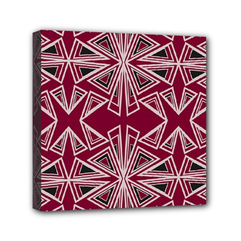 Abstract Pattern Geometric Backgrounds  Mini Canvas 6  X 6  (stretched) by Eskimos