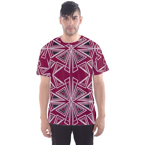 Abstract Pattern Geometric Backgrounds  Men s Sport Mesh Tee by Eskimos