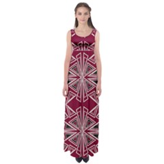 Abstract Pattern Geometric Backgrounds  Empire Waist Maxi Dress by Eskimos