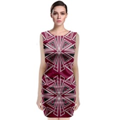 Abstract Pattern Geometric Backgrounds  Sleeveless Velvet Midi Dress by Eskimos