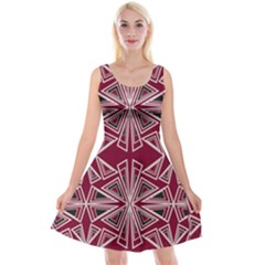 Abstract Pattern Geometric Backgrounds  Reversible Velvet Sleeveless Dress by Eskimos