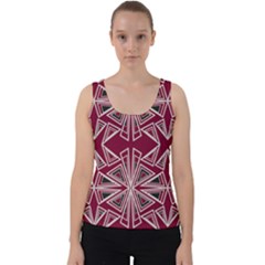 Abstract Pattern Geometric Backgrounds  Velvet Tank Top by Eskimos