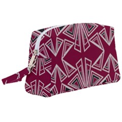 Abstract Pattern Geometric Backgrounds  Wristlet Pouch Bag (large) by Eskimos