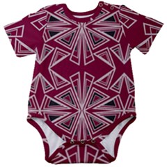 Abstract Pattern Geometric Backgrounds  Baby Short Sleeve Onesie Bodysuit by Eskimos