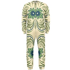 Folk Flowers Print Floral Pattern Ethnic Art Onepiece Jumpsuit (men) by Eskimos