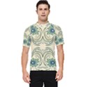 Folk flowers print Floral pattern Ethnic art Men s Short Sleeve Rash Guard View1