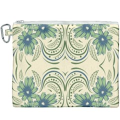 Folk Flowers Print Floral Pattern Ethnic Art Canvas Cosmetic Bag (xxxl) by Eskimos