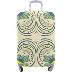 Folk Flowers Print Floral Pattern Ethnic Art Luggage Cover (large) by Eskimos