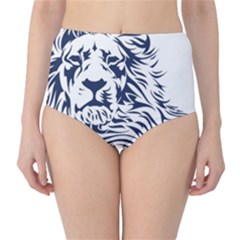 Head Art-lion Drawing Classic High-waist Bikini Bottoms