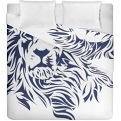 Head Art-lion Drawing Duvet Cover Double Side (king Size)