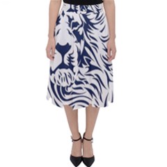 Head Art-lion Drawing Classic Midi Skirt