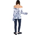 Head Art-lion Drawing Off Shoulder Long Sleeve Top View2