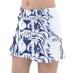 Head Art-lion Drawing Classic Tennis Skirt