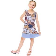 Cat-kitten Kids  Tunic Dress