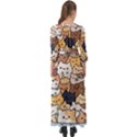 Cat-kitten Button Up Boho Maxi Dress View2